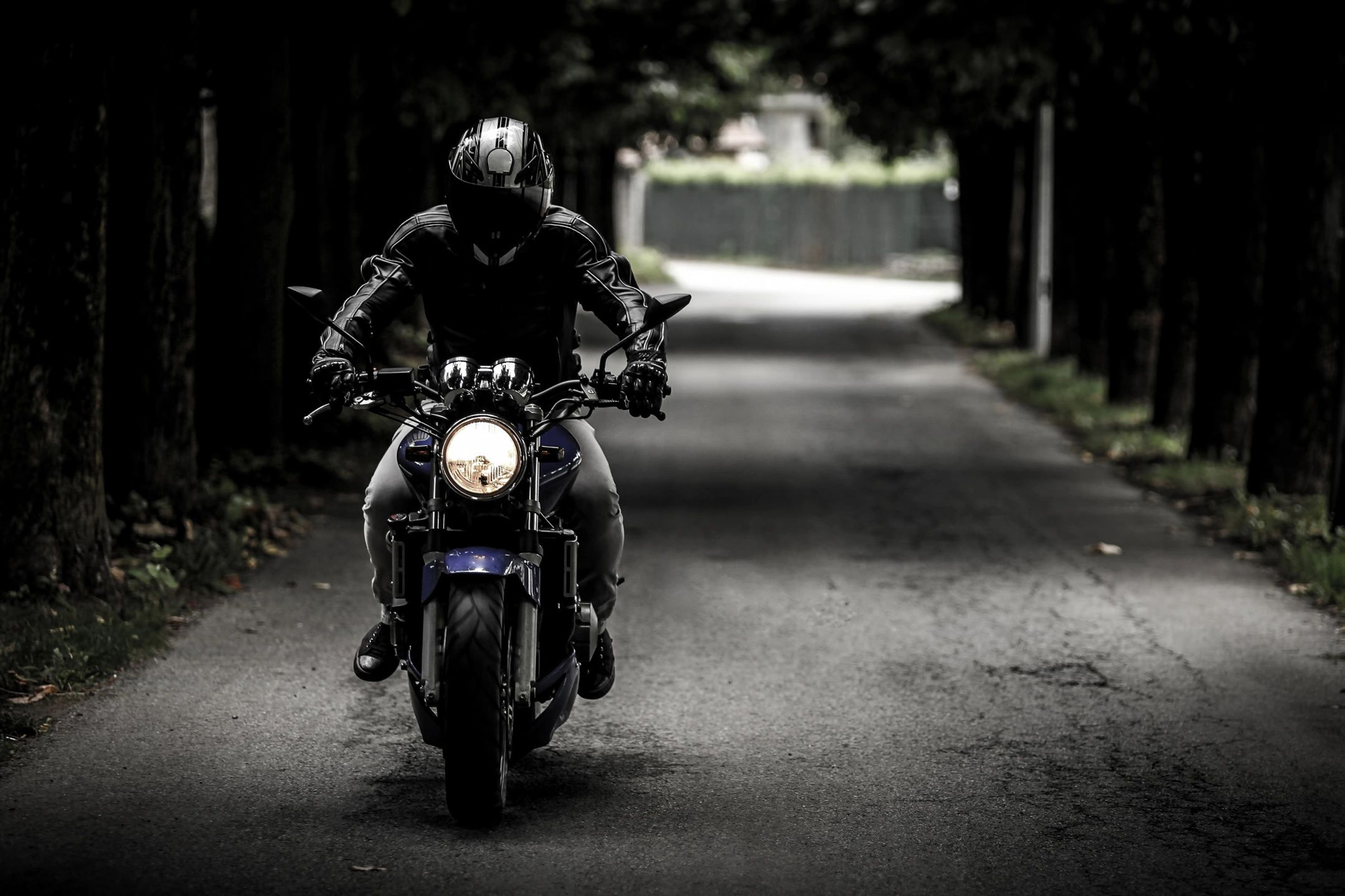 A motorbike rider